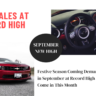 Car Sales Hit Historic Highs in September