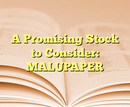 A Promising Stock to Consider: MALUPAPER