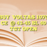 BUYVOLTAS 1070 CE@ 43-45
SL 40
TGT OPEN