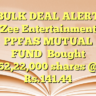 BULK DEAL ALERTZee EntertainmentPPFAS MUTUAL FUNDBought 62,22,000 shares @ Rs.141.44