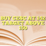 BUY CESC AT 142 TARGET ABOVE 150