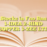 Stocks in Fno Ban 1-IDEA 2-HIND COPPER 3-ZEE LTD