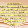 NSE INDEX PROVISIONALLY ENDS UP 0.29% OR +64.85 POINTS AT 22,120.0 NSE INDEX PROVISIONALLY ENDS UP 0.29% OR +64.85 POINTS AT 22,120.0