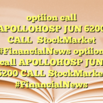 optiion call APOLLOHOSP JUN 6200 CALL
 StockMarket #FinancialNews optiion call APOLLOHOSP JUN 6200 CALL StockMarket #FinancialNews