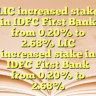 LIC increased stake in IDFC First Bank from 0.20% to 2.68% LIC increased stake in IDFC First Bank from 0.20% to 2.68%