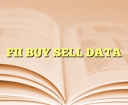 FII BUY SELL DATA