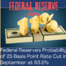Federal Reserve’s Probability of 25 Basis Point Rate Cut in September at 63.5%