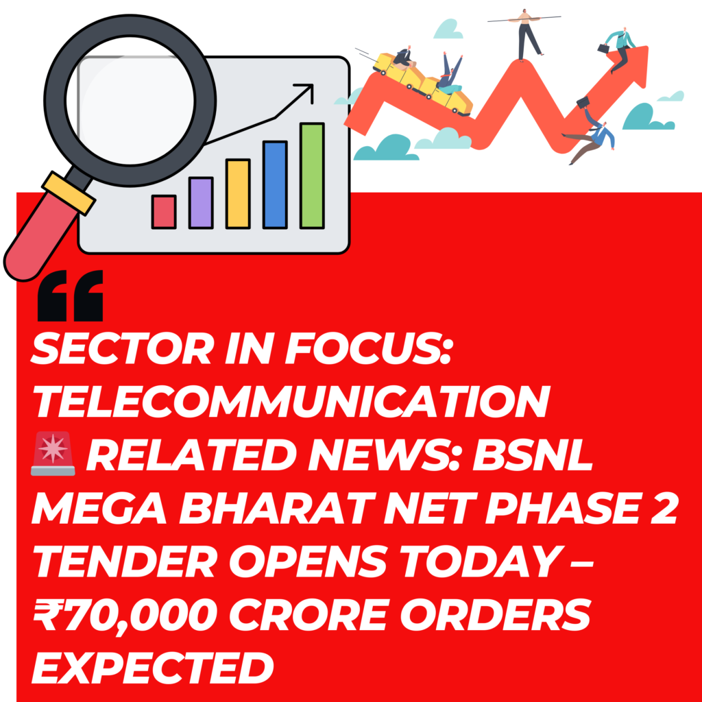 Telecommunication BSNL Mega Tender Stocks Benefitted By This