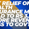 GST relief on health insurance may lead to Rs 3,500 crore Revenue Loss To GOVT.