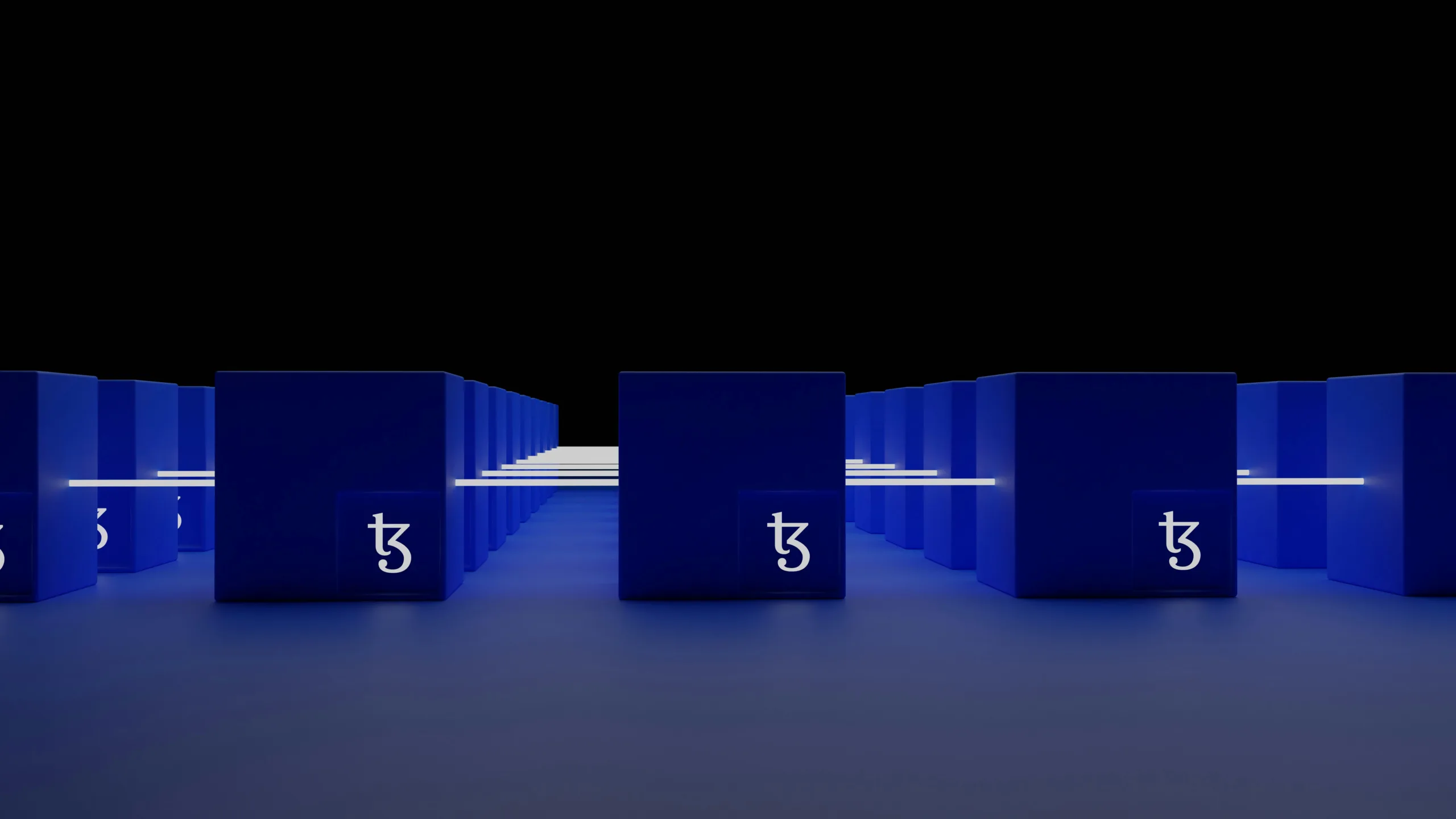 a group of blue boxes with numbers on them